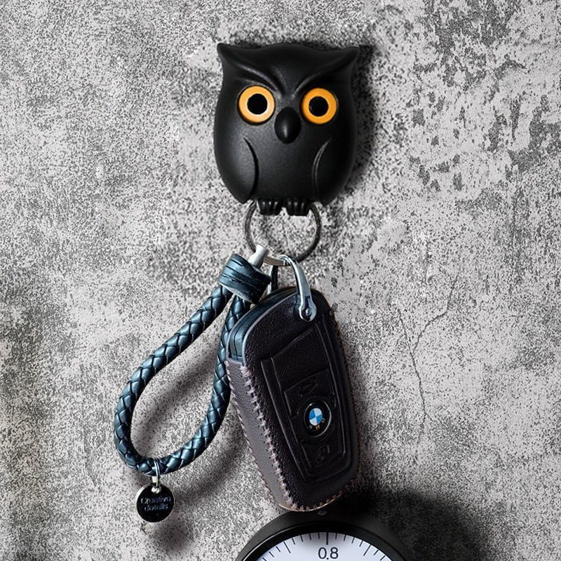 Owl Magnetic Hook Door Rear Entrance Bag Key Storage Hook Hall Wall Strong Traceless Hook