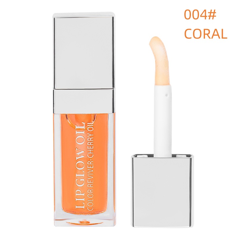 Cross-border spot lip oil lip lip balm moisturizing lip glaze transparent doodle lip gloss glass lip