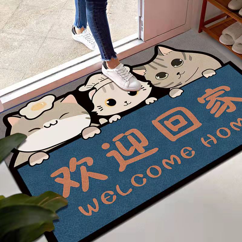 Cartoon floor mat entrance door mat bedroom door mat bathroom non-slip mat household bathroom absorbent carpet