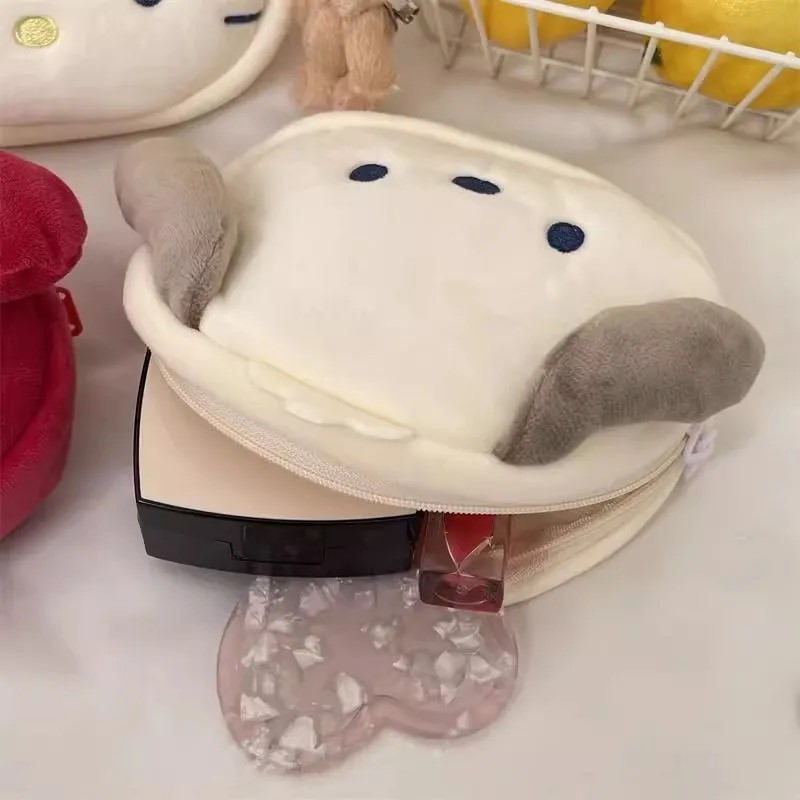 Cartoon cute Hello Kitty plush cosmetic bag change small wallet cartoon cute student ins girl storage bag