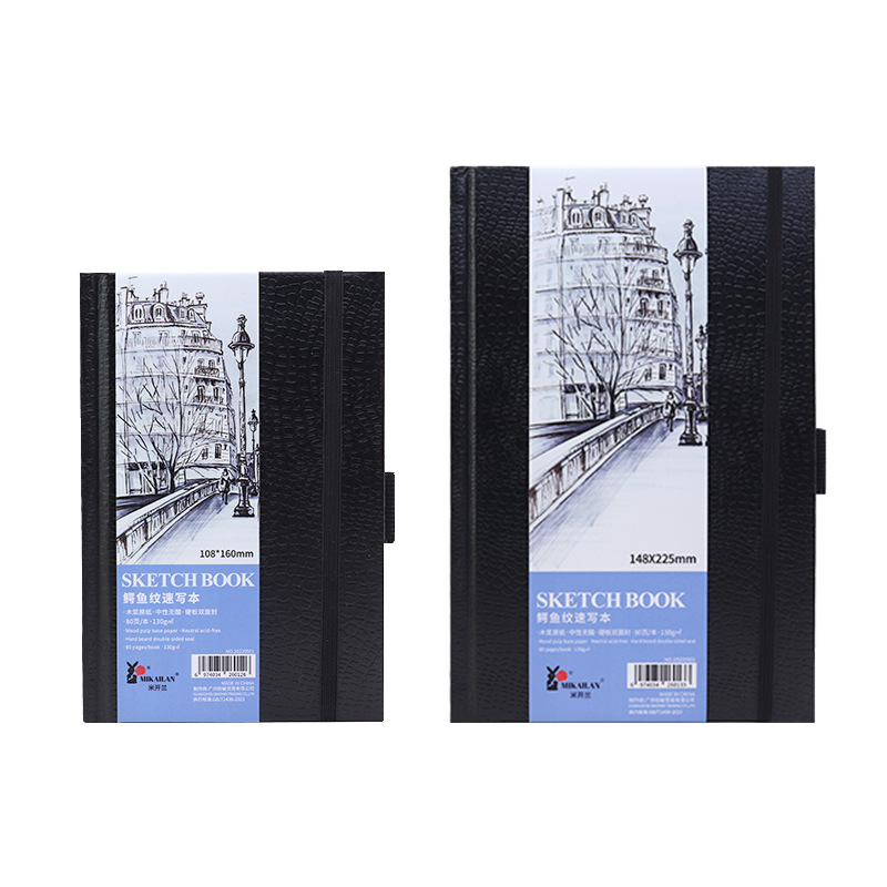 Michaelan Sketch Sketch Book Painting Book Art Student a5 Hard Shell a4 Mini Portable Hand Painting Sketch Book