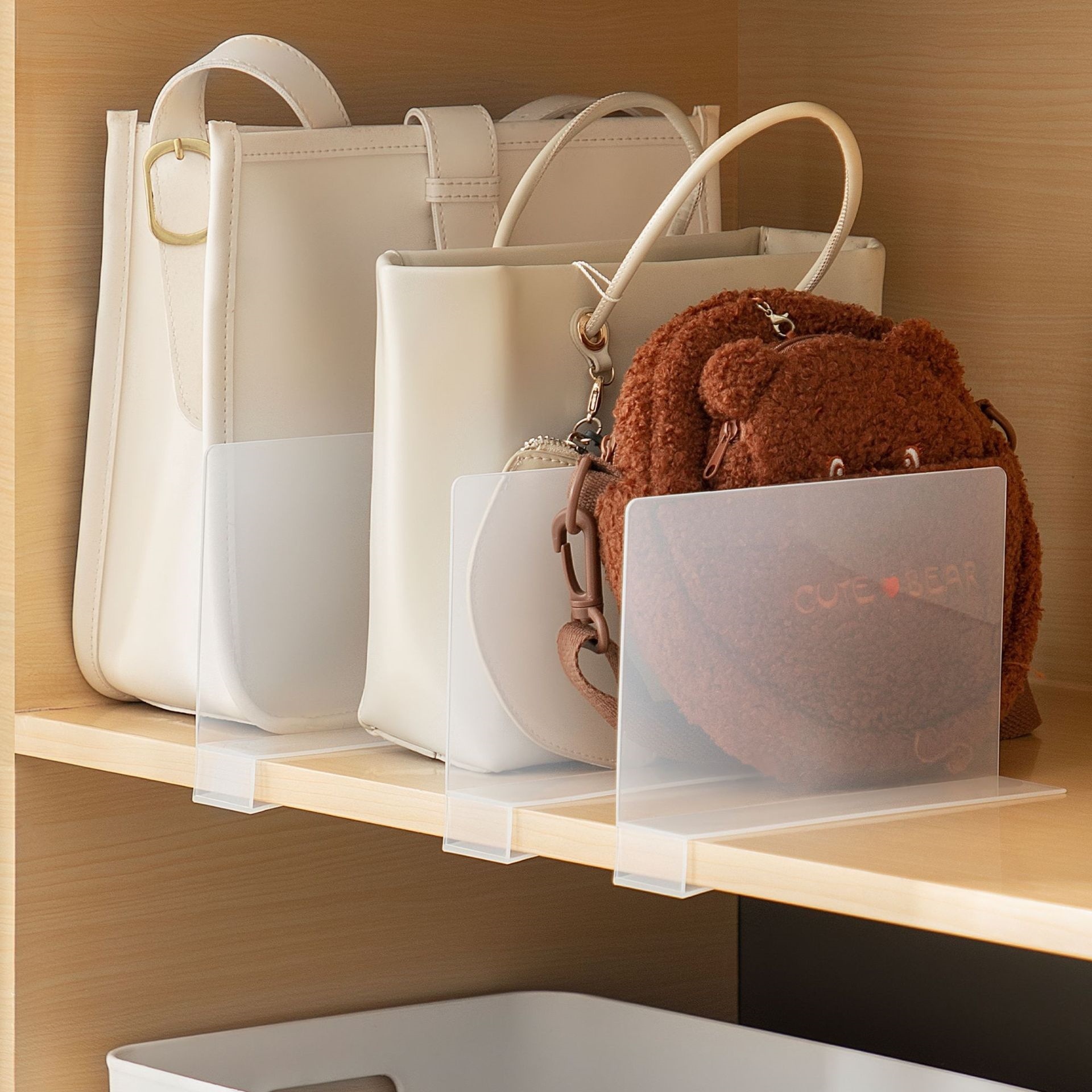 Plastic cabinet partition cabinet partition clip partition snack bag storage storage partition storage plate