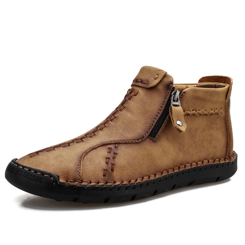 202 0.3 billion tree winter men's large size shoes male cross-border casual fashion high warm leather shoes