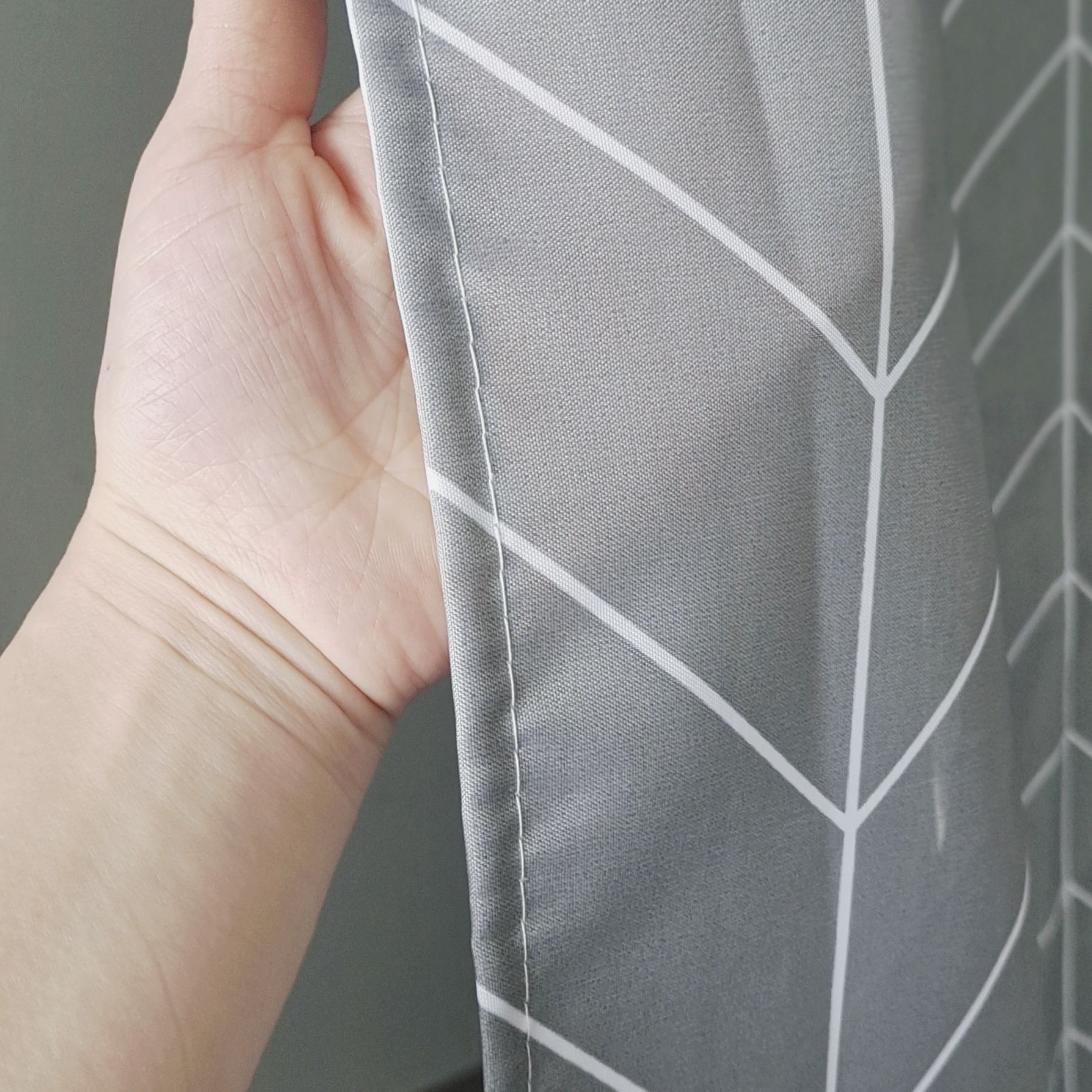 Cross-border Nordic Grey White Shower Curtain Thickened Waterproof Polyester Shower Curtain Bathroom Curtain Curtain Bathroom Curtain