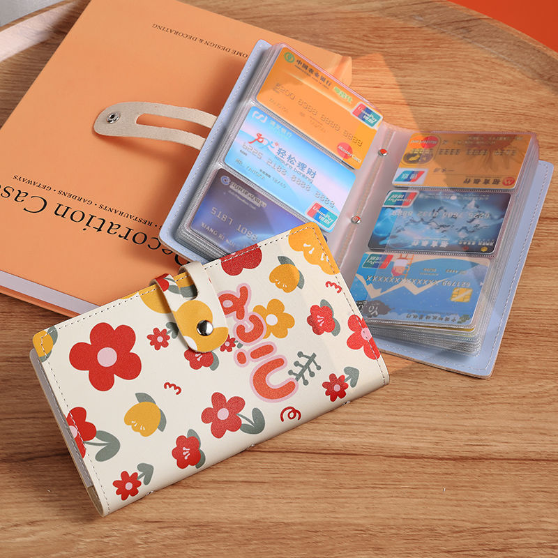 High-end super large capacity 96 card holder female cute bank storage card holder simple ultra-thin multi-card holder