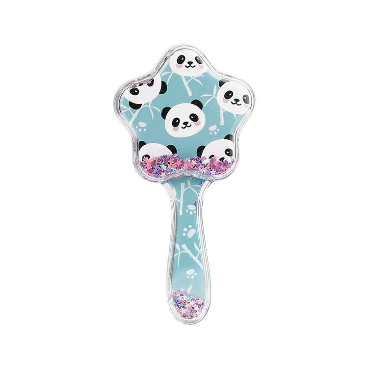 Quicksand comb children's comb household flash powder comb pentagram massage comb hair comb tt comb