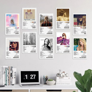 American TaylorSwift music cover poster singer bedroom wall decoration painting Taylor Swift