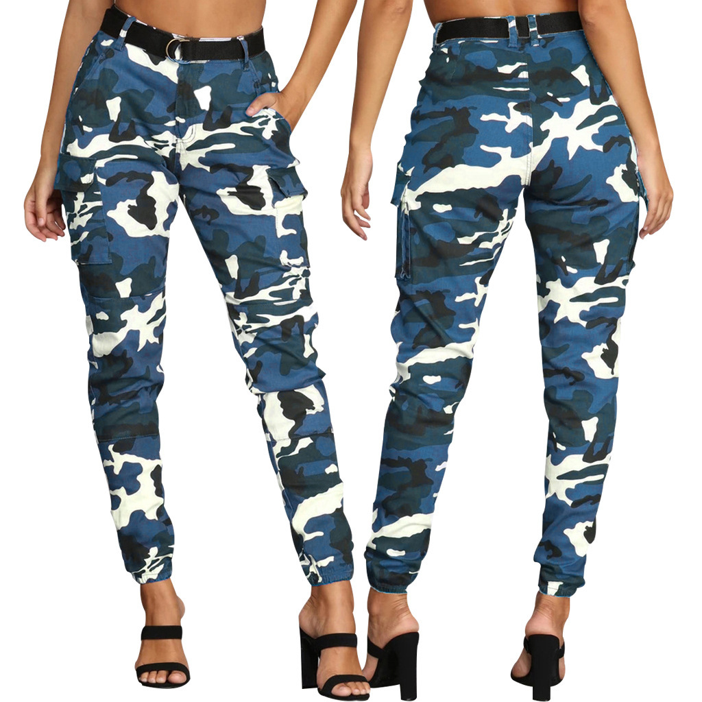 2020 Women's High Waist Slim Fit Colorful Jogging Pants