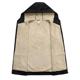 Autumn and Winter Fleece-lined Thickened Men's Top Casual Solid Color Hooded Lamb Fleece Jacket Men's Zipper Sweatshirt Autumn Men's