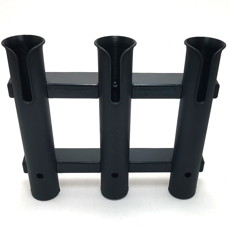 Triple barrel plastic fishing rod bracket fishing rod barrel marine fishing rod holder fishing bracket turret fishing gear accessories