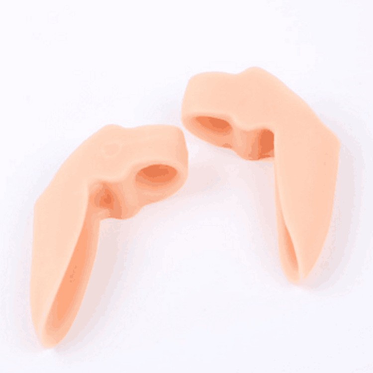 Double-hole toe ring silicone thumb valgus big foot bone bulge toe overlapping toe ring anti-pain soft and comfortable