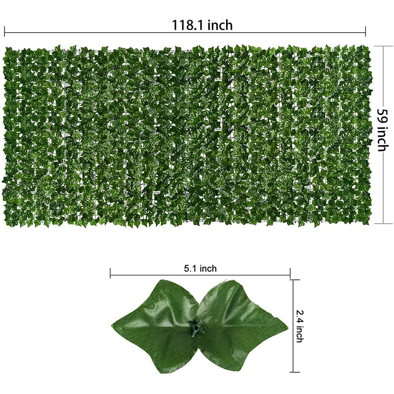 Amazon cross-border simulation green plant artificial ivy privacy fence climbing Tiger outdoor decoration factory wholesale