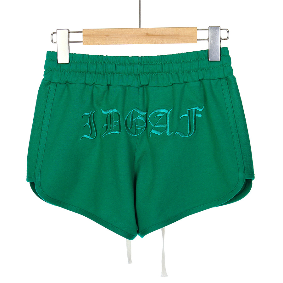 Cross-border Xinjiang Cotton Sports Leisure Embroidered Sports Shorts Women's Thin Hot Pants Home Running ins Internet Red Pants