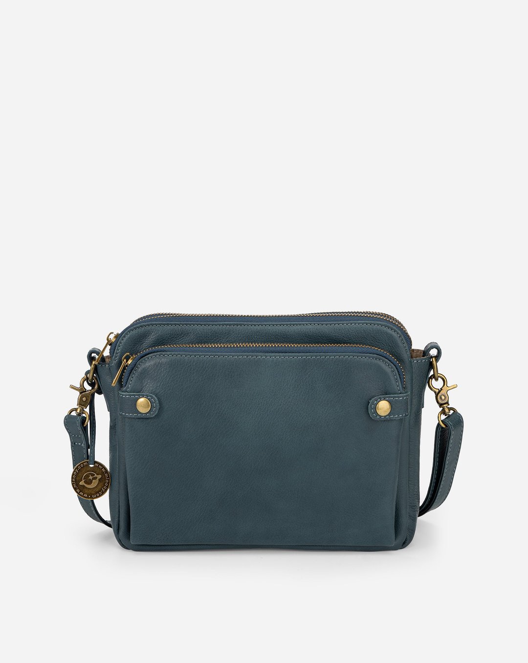 European and American Retro Three-layer Leather Crossbody Bag Cross-border Amazon Hot Selling PU Three-layer Leather Bag