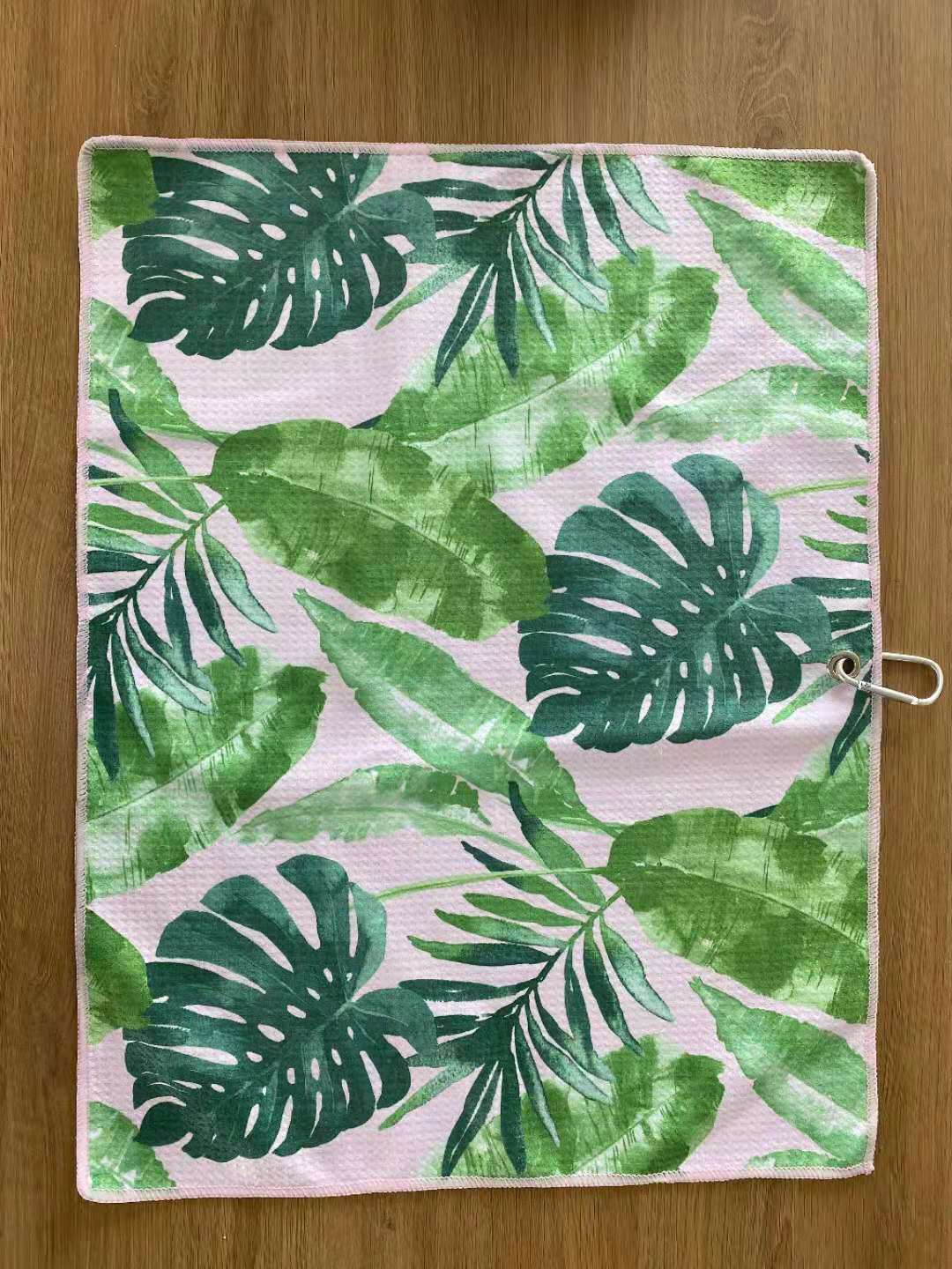 Microfiber golf embroidery printed waffle pineapple towel kitchen wiping cloth cleaning cloth