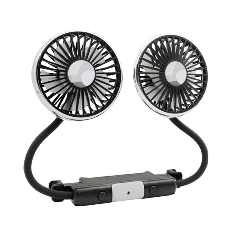 2024 New Car electric fan car rear double-headed small fan large truck supplies 12v24v universal electrical appliances