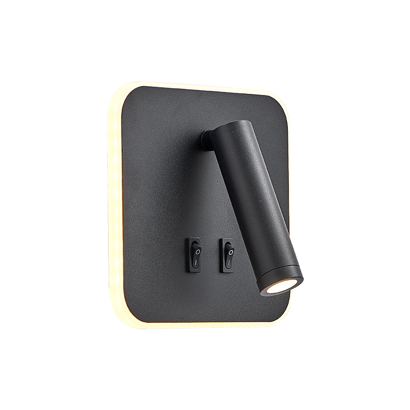 New style with USB wall lamp modern bedroom study wall lamp led simple living room lamp creative hotel bedside reading lamp