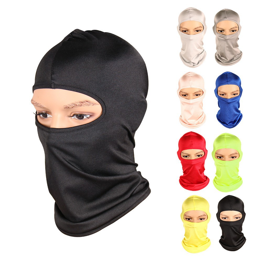 Lycra soft equipment outdoor riding mask bicycle motorcycle sunscreen windproof mask headgear