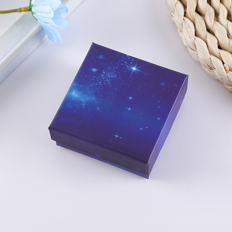Wholesale New gradient color necklace ring earrings bracelet heaven and earth cover packaging box gift box jewelry box