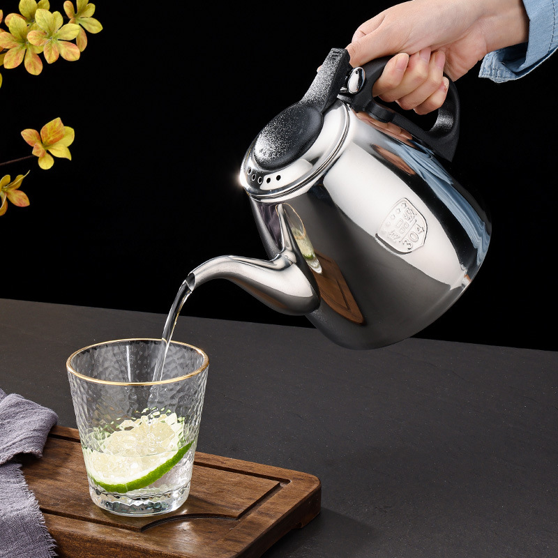 304 stainless steel teapot teapot with filter Restaurant Hotel Hotel commercial tea kettle induction cooker kettle