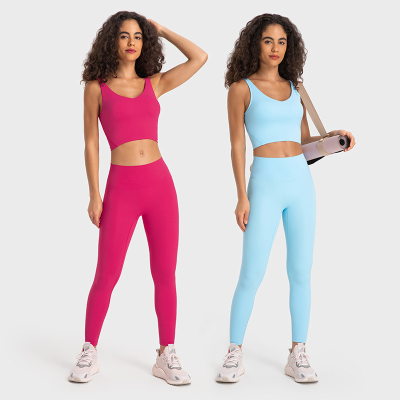 Summer New Naked High Waist Hip Yoga Pants Stretch Breathable Fitness Outer Wear Sports Tights Women D19108