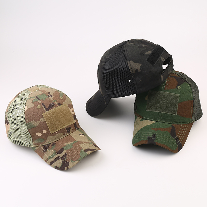 Army fans outdoor tactical cap cap frog suit mesh cap sun hat baseball cap adjustable CP camouflage cap spot