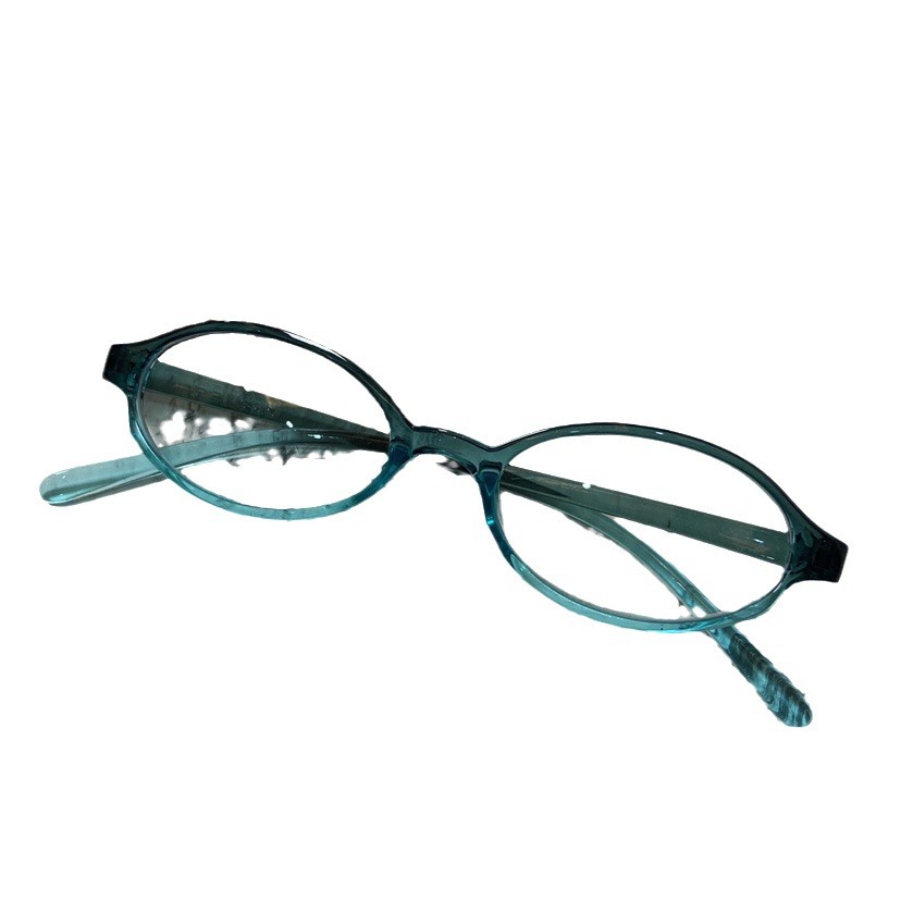 Two-dimensional Asian girl Japanese and Korean small frame glasses female ins European and American retro y2g hot girl Street shot plain gradient glasses frame