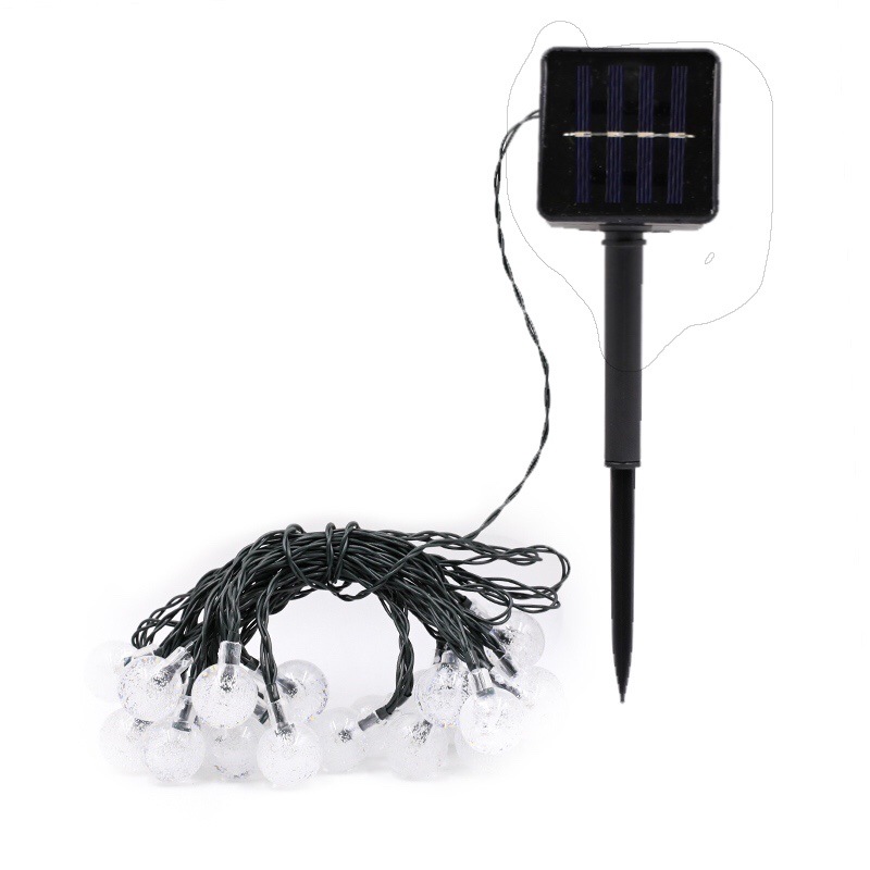Solar Bubble Ball Light String Solar Outdoor Waterproof Light String Courtyard Decorative Solar Crystal Bulb Light String
