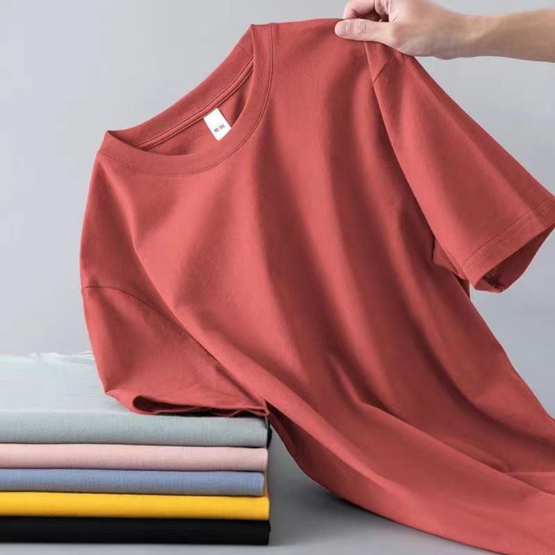 [Solid color short sleeve] Brick Red