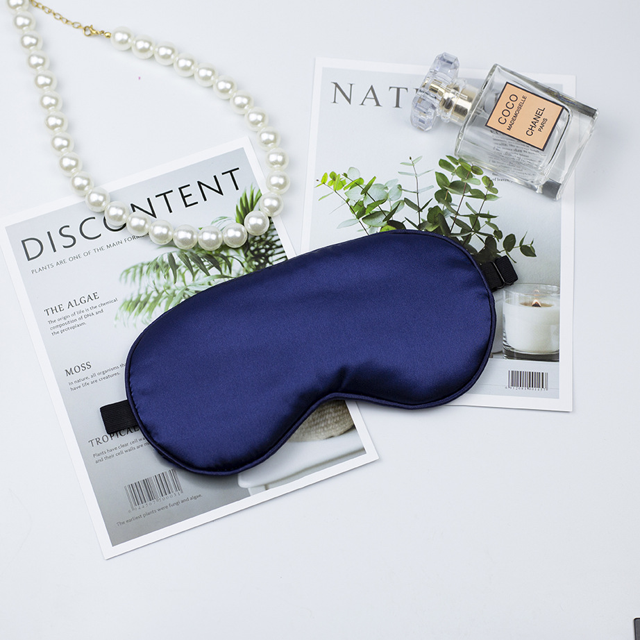 New soft sleep eye mask shading adjustable elastic band travel lunch break eye mask aviation ice hot compress eye mask
