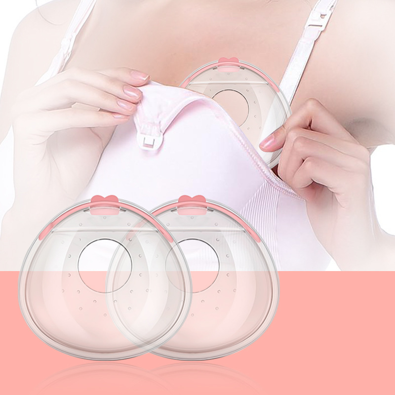 Portable Breast Milk Collector Postpartum Pregnant Milk Collector Milk Storage Cover Leak-proof Reusable/2 PiecesPack