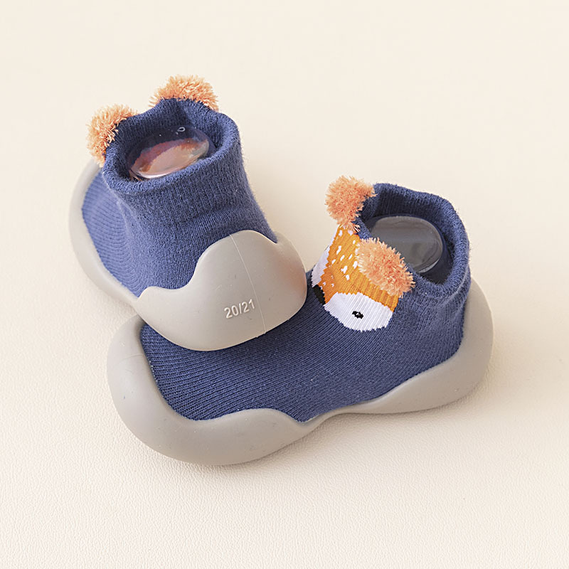 Autumn 2022 New Children's Socks Shoes Cartoon Baby Soft Sole Indoor Toddler Shoes Slip-on Men's and Women's Children's Shoes