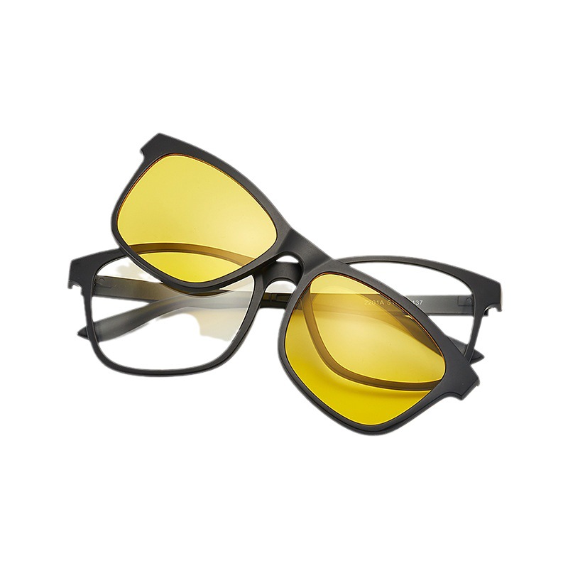 New magnetic polarized set sunglasses one mirror dual-use factory direct sun protection UV protection sunglasses glasses