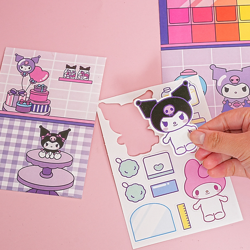 Quiet Book Girl's new handmade diy children's Sanrio do not need to cut without cutting coolomi melody toy