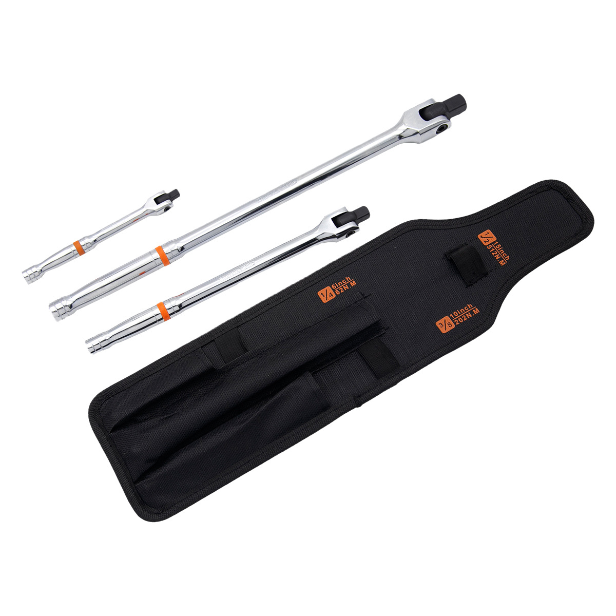 Source in stock F-Rod socket wrench suit 3pcF type strong wrench reinforcing rod movable head 24-inch wrench
