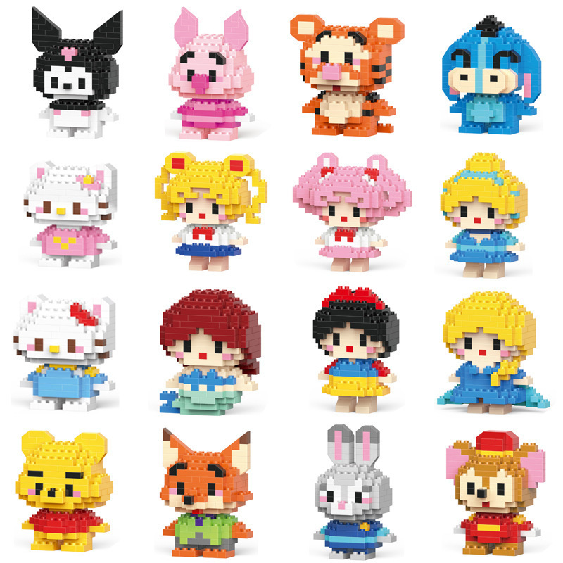 Compatible with Lego Lele Brothers building blocks children's intelligence assembly boy gift puzzle micro particles wholesale delivery