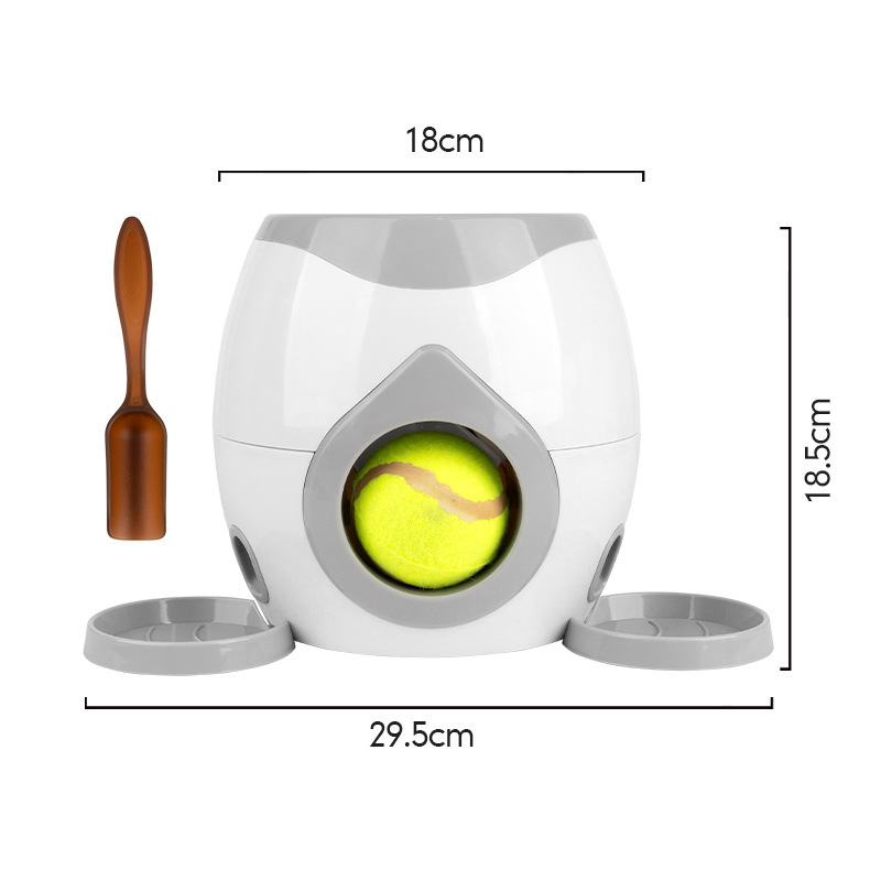 Cross-border New Dog Tennis Food Reward Machine Dog Interactive Training Intelligent Automatic Leakage Pet Toy