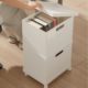 Popular Japanese-style combination storage box bookshelf organizing storage box under table with wheels overlay square storage box with lid