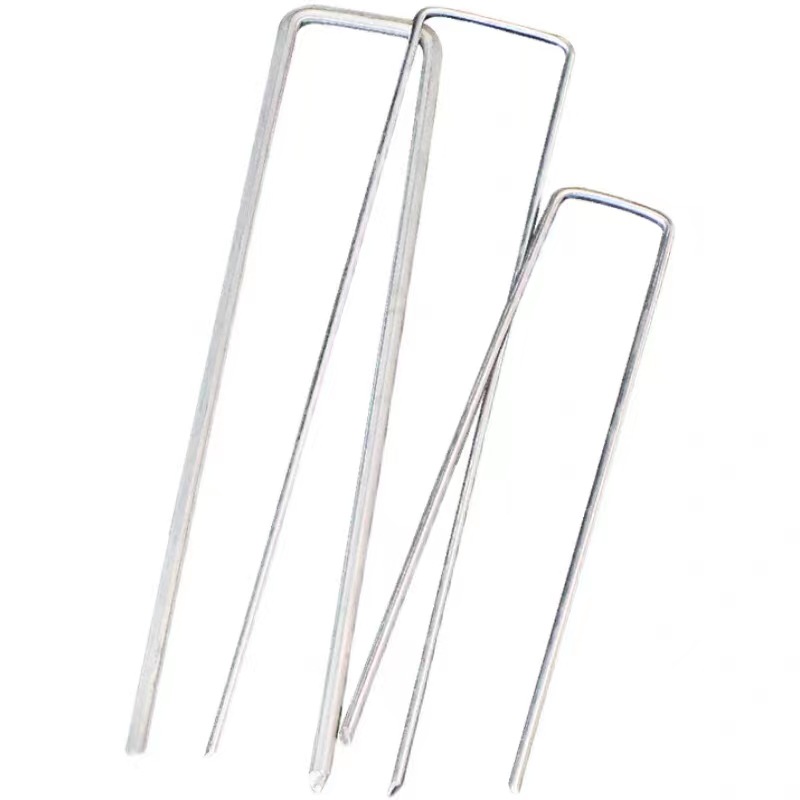 Anti-grass cloth U-shaped nail drip irrigation pipe film holder cement blanket geotextile grille fence ground plug lawn nail