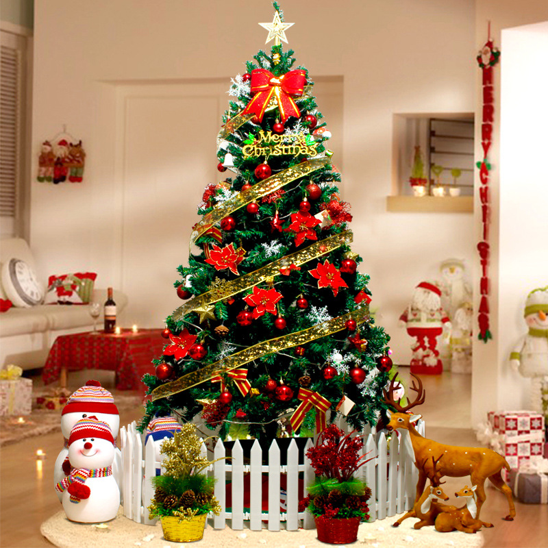 Christmas decoration Christmas tree package 1.2 1.5 1.8 2.1 2.4 3 4 meters home luxury encryption widening