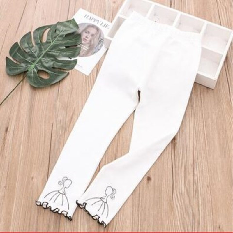 Girls' leggings Spring and Autumn new children's autumn clothes baby girls' slim pants Western style outerwear trousers