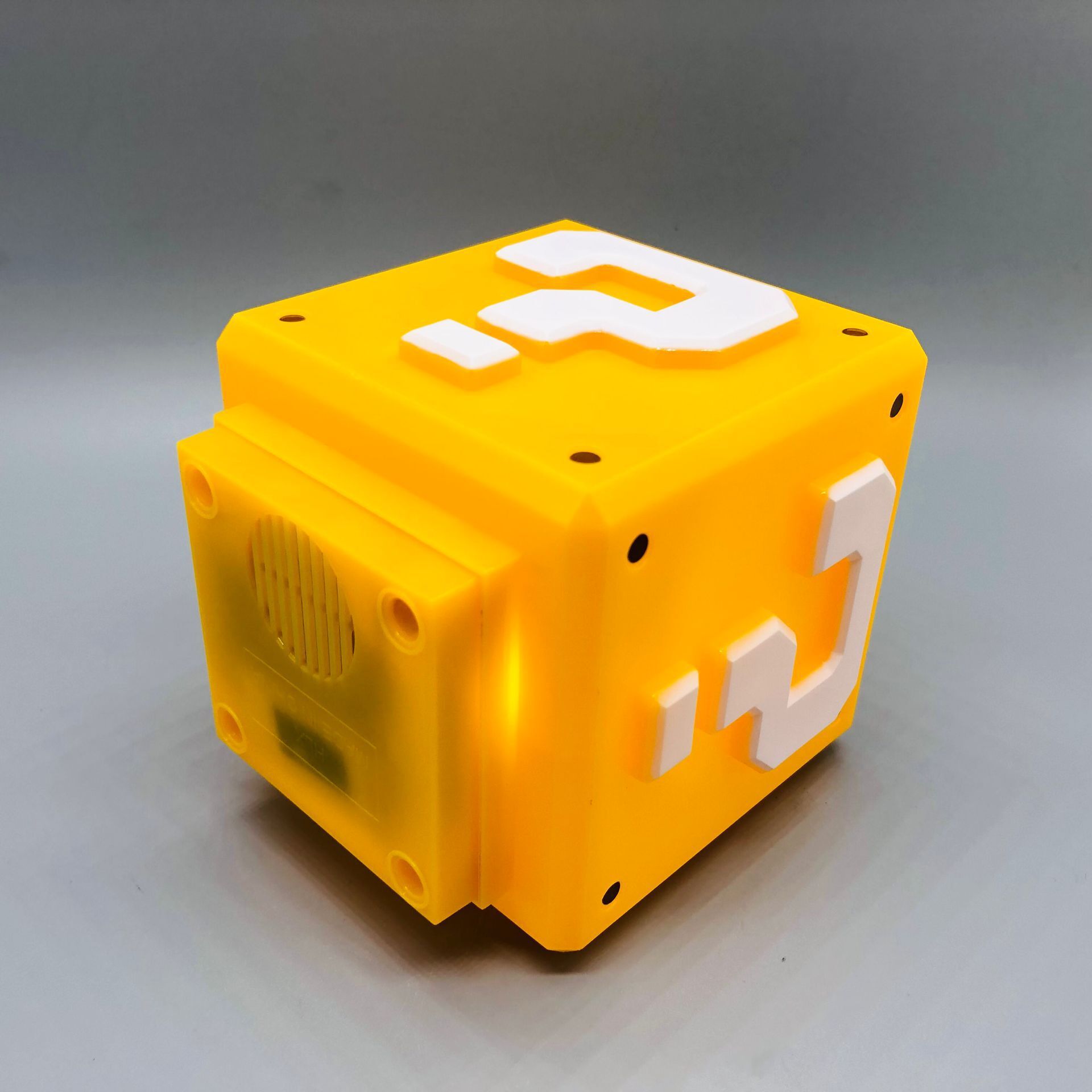 LED question mark sound charging night light square brick Desktop USB induction night light cross-border night light