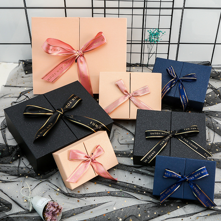 Creative Gift Box Lipstick Cosmetic Gift Box Perfume Packaging Box Open Flip Birthday Gift Box Spot Box