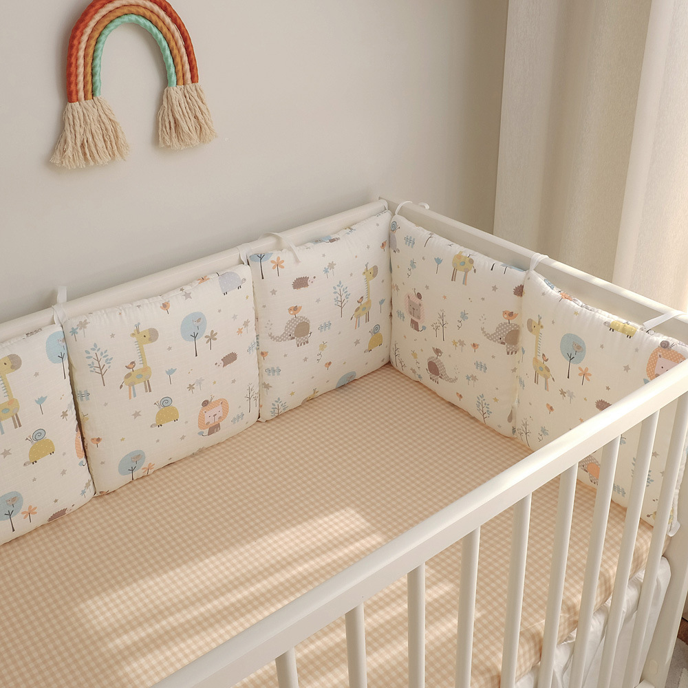 Baby crib newborn bedding anti-collision fence gauze zoo 30*30*6 whole wash