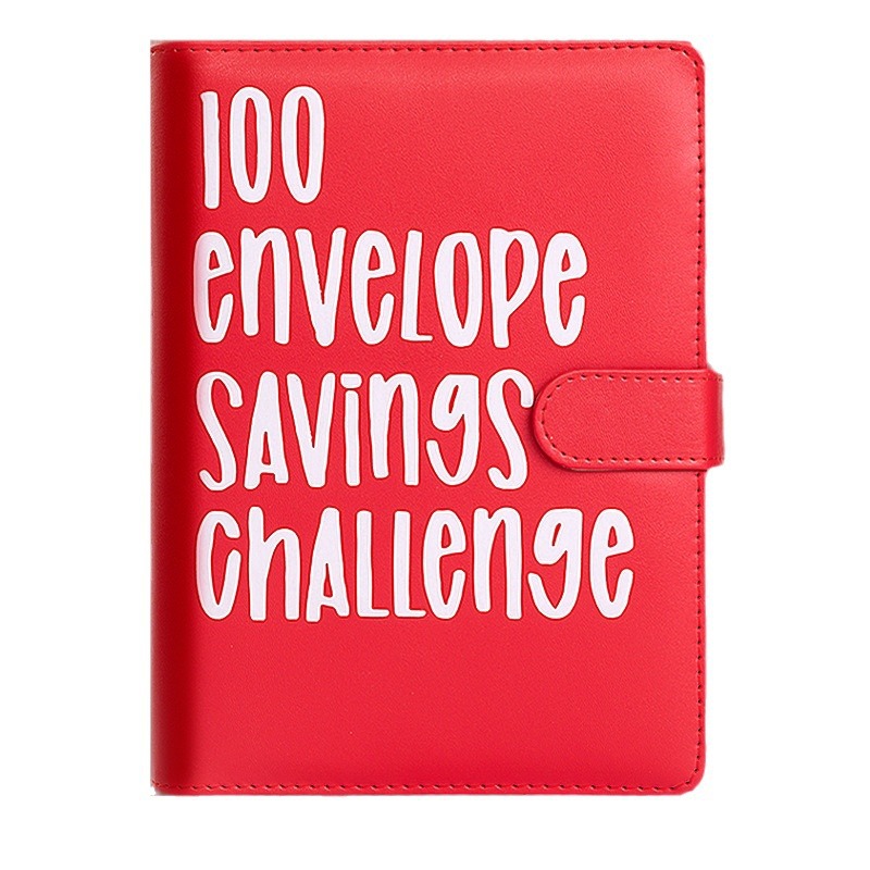 100 EnvelopeChallenge 100-day couple challenge to save money and save money loose-leaf money saving notebook