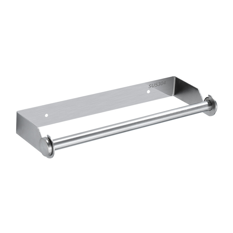Kitchen tissue rack 304 stainless steel plastic wrap rack roll paper rack napkin storage rack factory direct sales