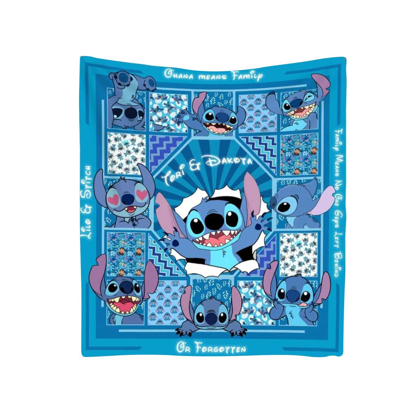 Cross-border Amazon hot cartoon Stitch flannel printed blanket