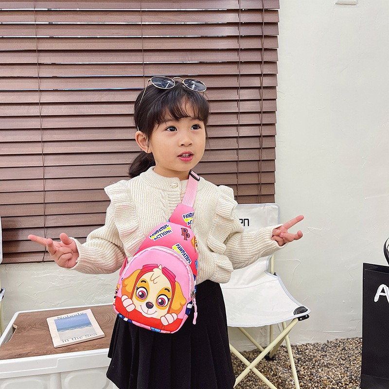 Cartoon Cute Bag Children's Fashion Trendy Chest Bag Girls' Small Backpack This Year's New Crossbody Bag for Boys and Girls