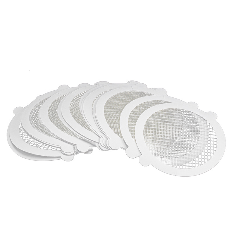 In stock disposable floor drain stickers anti-hair filter bathroom sewer anti-blocking stickers wholesale self-adhesive floor drain stickers