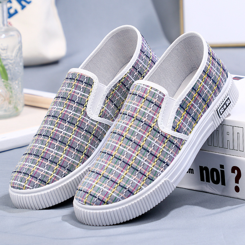 2022 new all-match internet celebrity cloth shoes fashionable round toe cloth shoes women's Korean-style sports breathable non-slip soft bottom student shoes